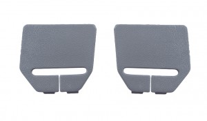 1990-93 Mustang Hatchback Rear Seat Belt Bezels - Pair