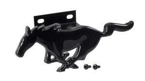 1994-2004 Mustang Black Running Horse W/ Bracket