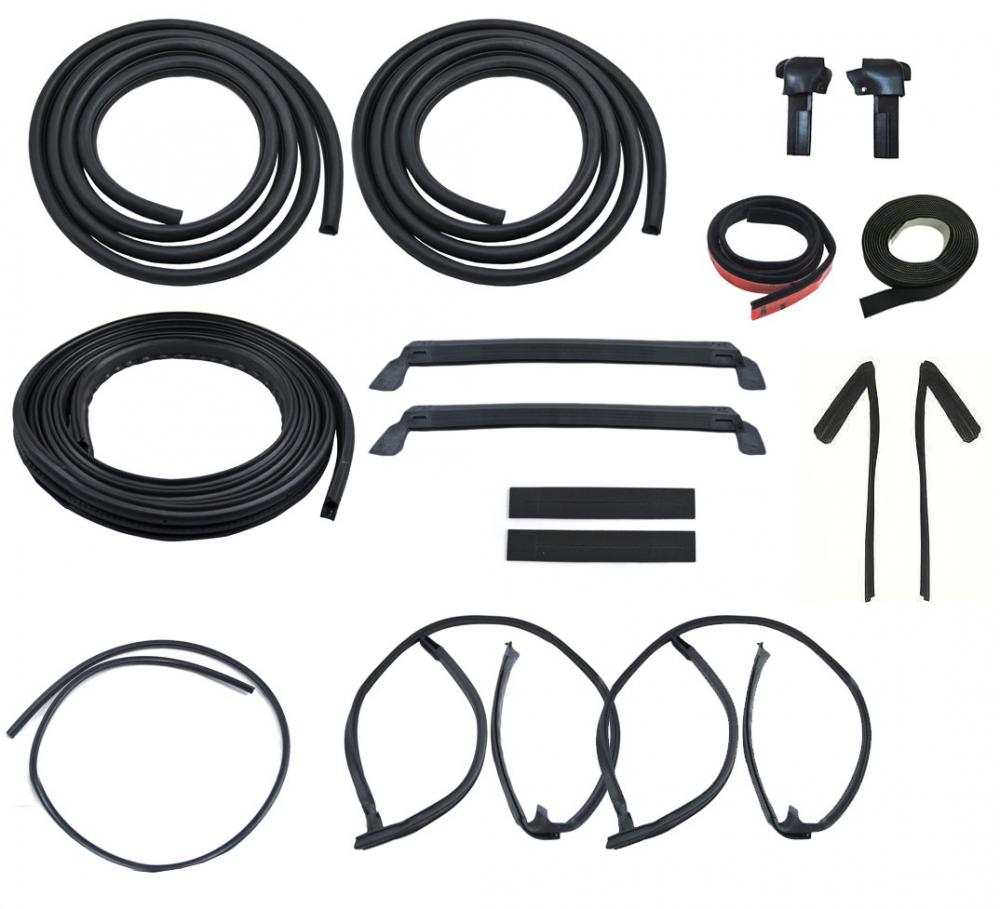 1984-86 Mustang Weatherstrip kit, 18 pc for T-top
