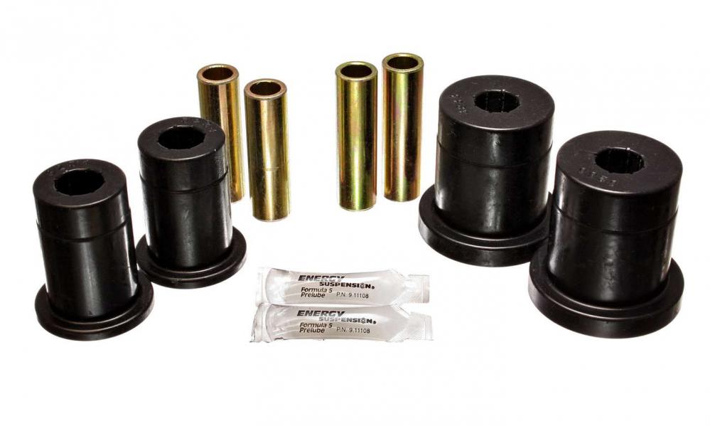 Energy Control Arm Bushings, black, 1979-93 Mustang front