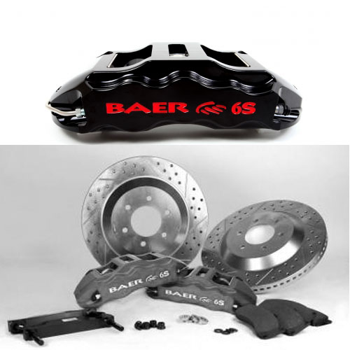 Baer Extreme 14, Rear, 1-1 GM 10 or 12 bolt Bearing on axle with flush mount, B