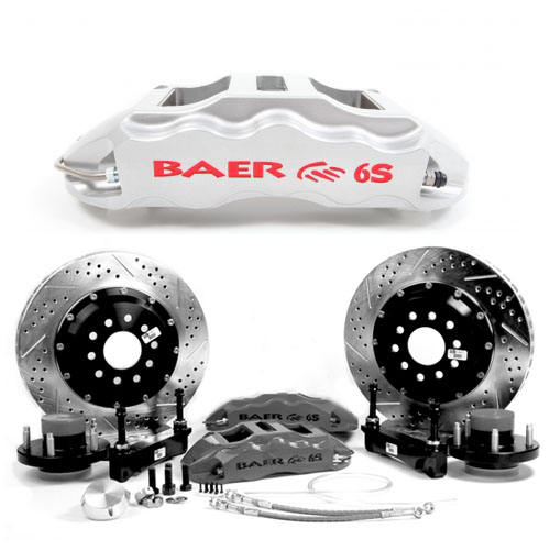 BAER EXTREME-PLUS 14, front, 1991-2004 S10 2wd, Silver