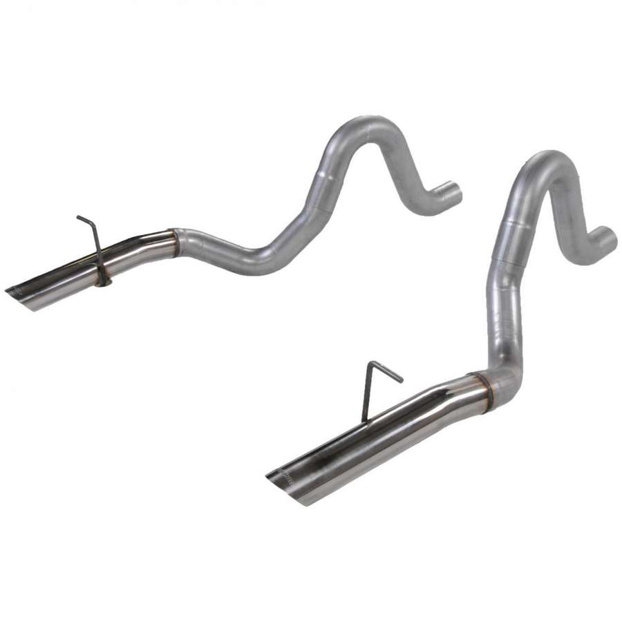 Flowmaster tailpipes, 3 inch stainless tips, 1979-93 Mustang LX