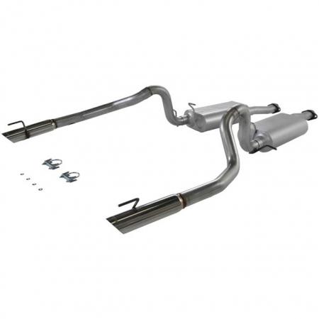 Flowmaster Force II Catback 2.5 w/ 3.0 SS Tips, 1999-04 Mustang