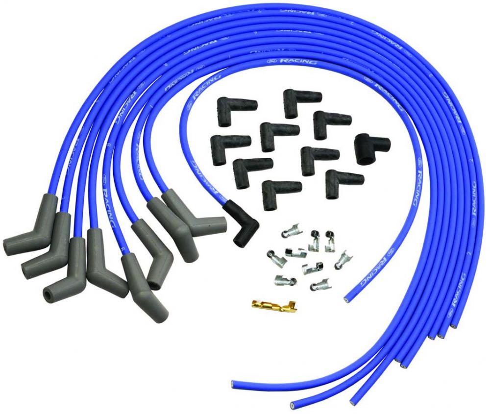 Ford Performance 9mm Ignition Wires, Small Block Ford cut to fit, Blue