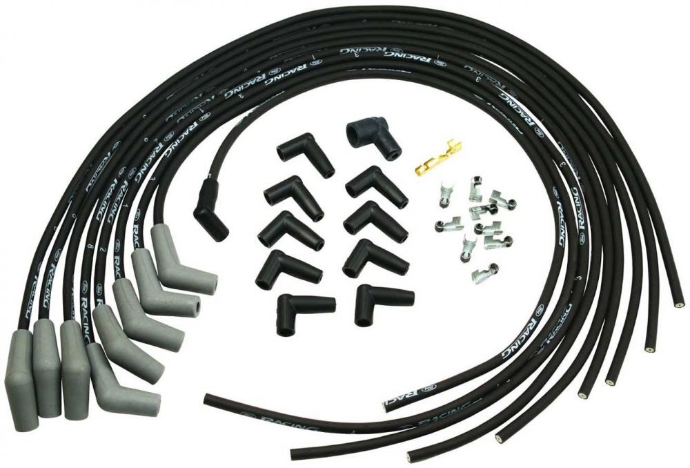 Ford Performance 9mm Ignition Wires, Small Block Ford cut to fit, Black