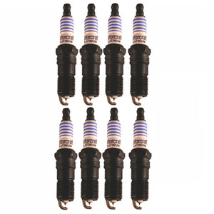 Ford Performance Platinum spark plugs (8), cold for boost, 2011-2021 Mustang GT