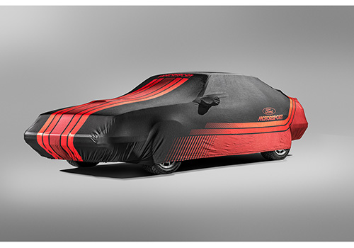 Ford Motorsport Fox Car Cover Black / Red, 1979 - 1993 Mustang Foxbody