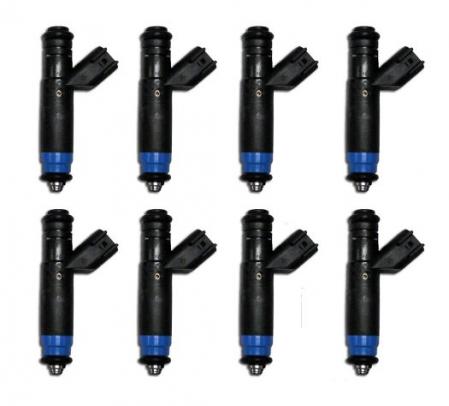 Ford Performance 80lb fuel injectors (8), EV6 oval plug