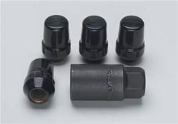 Gorilla Acorn Wheel Locks, 1/2 in. Thread, Black
