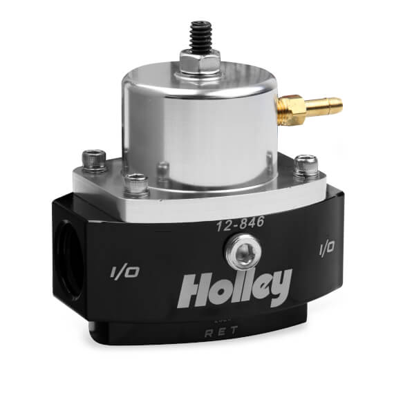 Holley Fuel pressure regulator, Billet EFI, -8 Feed, -6 return