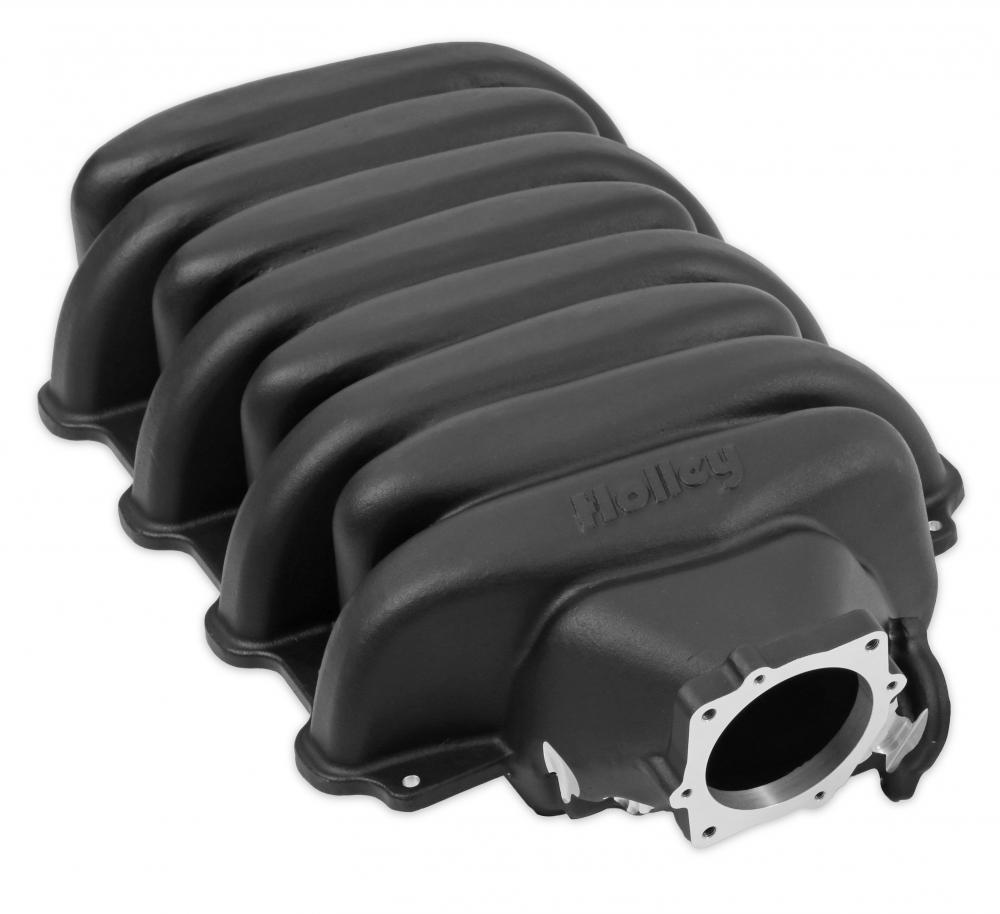 Holley Intake manifold, low profile, black, 7.3 Godzilla