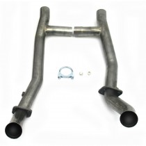 JBA H-pipe for 1650 Mid Length Headers, 1965-73 Mustang w/ T-5 Trans