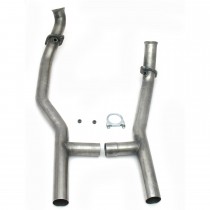 JBA H-pipe for 1655 Mid Length Headers, 1965-73 Mustang w/ AOD