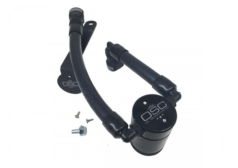 JL Oil Separator 3.0 Driver Side, Black Anodized, 2007-14 Shelby GT500