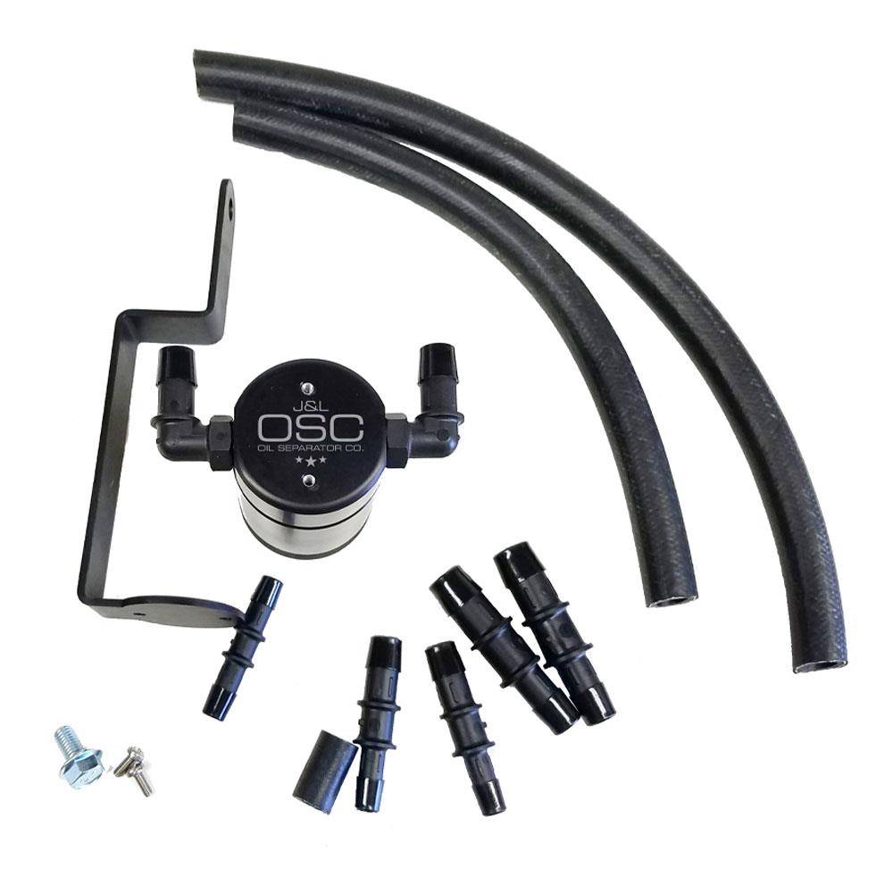 JL Oil Separator 3.0 Passenger Side, Black Anodized, 1999-2004 Mustang GT