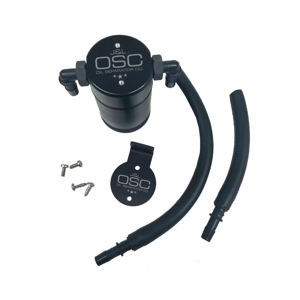 JL Oil Separator 3.0 Kit Passenger Side, Black Anodized, 1999-2004 Ford Lightning