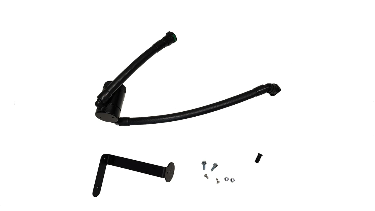 JL Oil Separator 3.0, Passenger side, Black, 2015-2017 Ford F-150 - 5.0L
