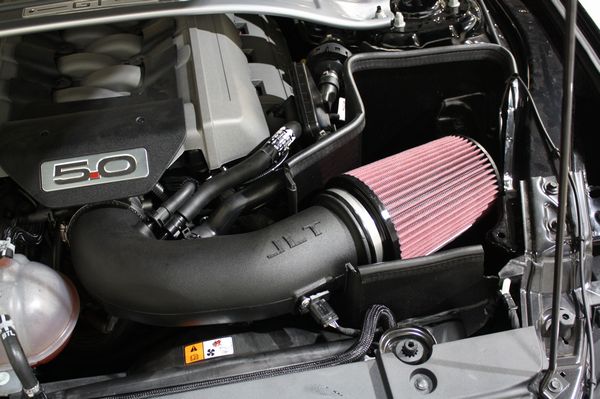 JLT Black Textured Cold Air Intake Kit, 2015-17 Mustang GT, Tuning Required