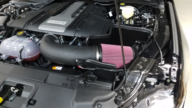JLT Black Textured Plastic Cold Air Intake Kit, 2018+ Mustang GT, Tuning Require