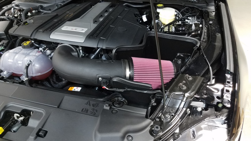 JLT Black Textured Plastic Cold Air Intake Kit, 2018-23 Mustang GT, Tuning Required