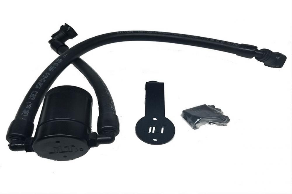 JL Oil Separator 3.0 Driver Side, Black Anodized 2011-17 Mustang GT/BOSS