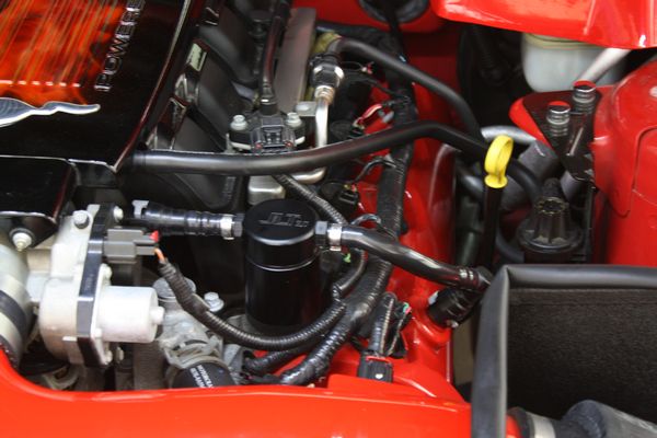 JLT Oil Separator 3.0 Driver Side, Black Anodized, 2005-10 Mustang GT
