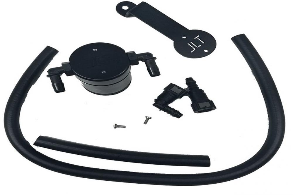 JL Oil Separator 3.0 Passenger Side, Black Anodized, 2005-10 Mustang GT