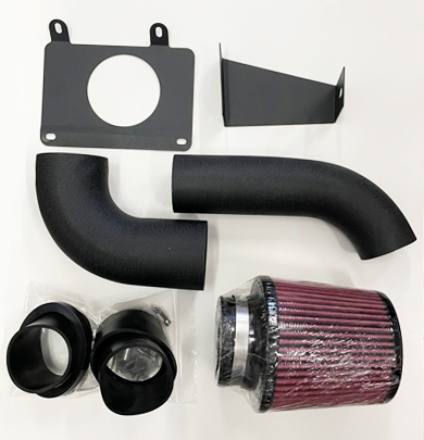 Cold Air intake kit, Black, 1986-93 Mustang for mass air