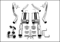 Magnaflow 2.5 Exhaust Kit, w/ 3.5 SS Tips, 1994-98 Mustang and Cobra