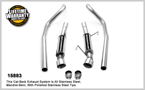 Magnaflow Competition/Magnapak Catback exhaust system, 2005-09 Mustang