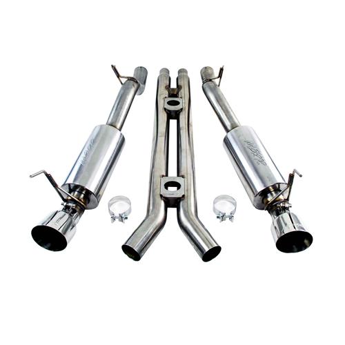 MBRP Street Series Catback Exhaust, stainless, 2015-17 Mustang 5.0 Convertible