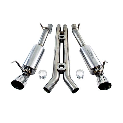 MBRP Street Series Catback Exhaust, stainless, 2015-17 Mustang 5.0 Fastback