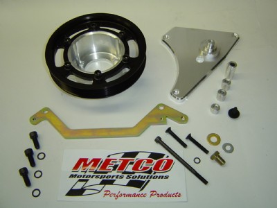 Metco Interchangeable crank shaft pulley kit, 03/04 Cobra (Choose 2,4,6 PSI)