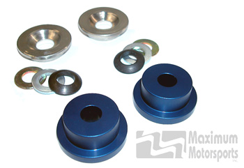 Maximum Motorsports rack bushings, spherical, 84-04 Mustang