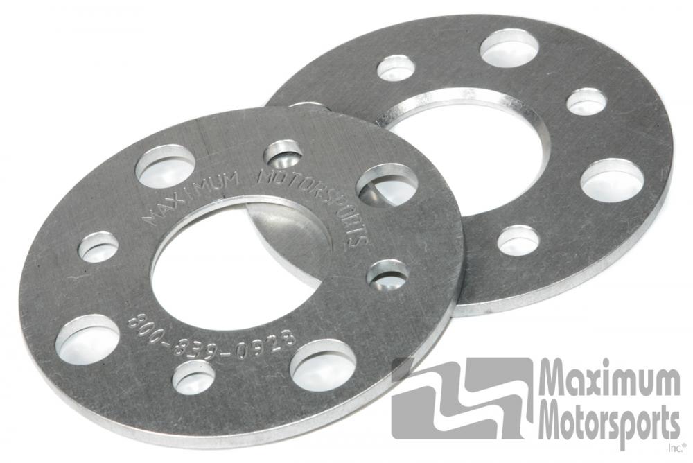 Maximum Motorsports MM Wheel Spacer, 1/4 thick, 4 lug, pair