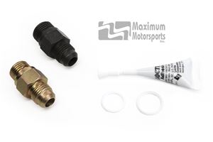 Maximum Motorsports Power steering rack fittings, 1979-04 Mustang