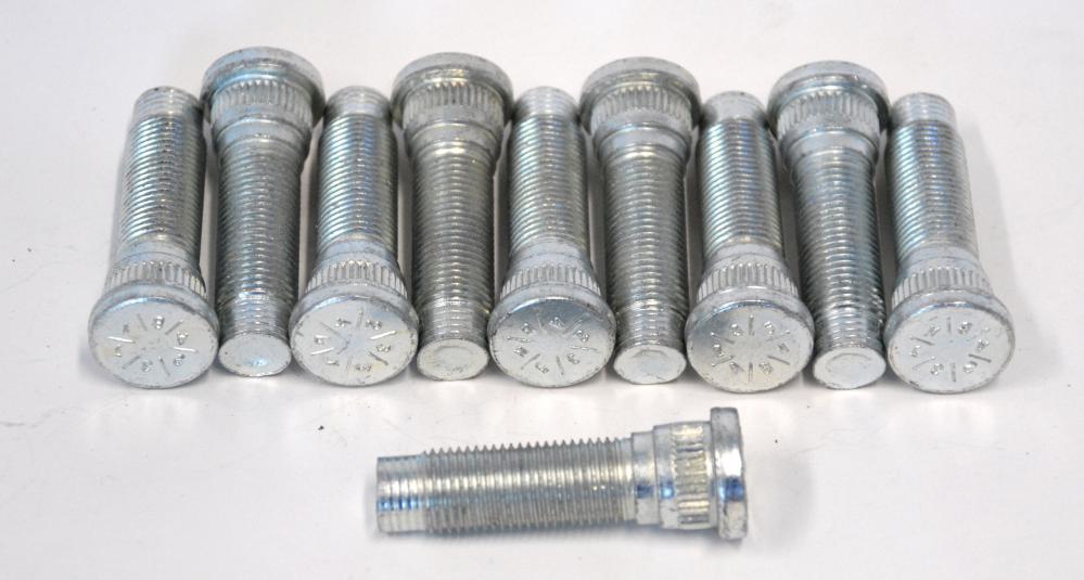 Moser Wheel Studs, Stock Ford, .615 knurl 1 3/4 long (10 Pack)