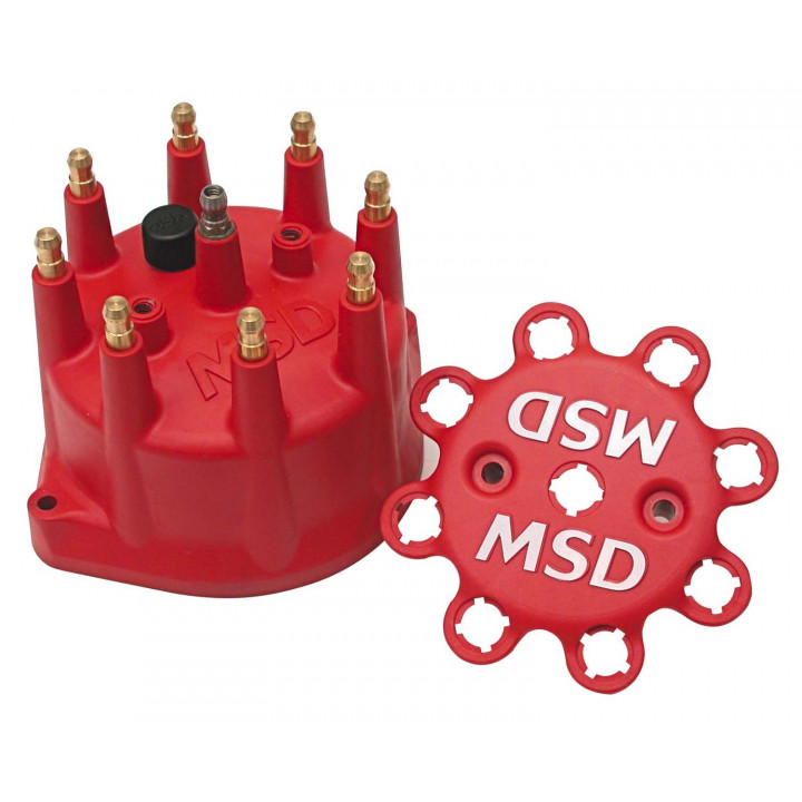MSD Distributor Cap, Red, Pro Billet, 302w