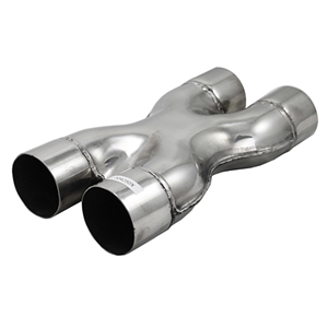 Performance World Stainless Steel x-pipe, 2.5 in.