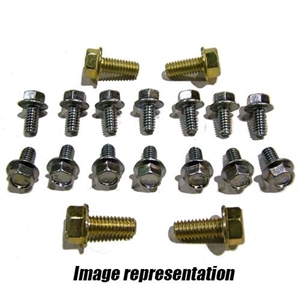 Performance World Oil Pan bolts flange lock heads, SB Ford no stiffening rails