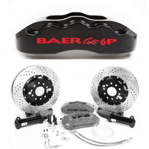 Baer Pro+ 14, Rear, 1992-1993 GM Truck Typhoon ,6P Black