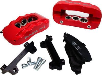 BAER PRO UPDATE Red, front, TRACK w-14-mm brackets