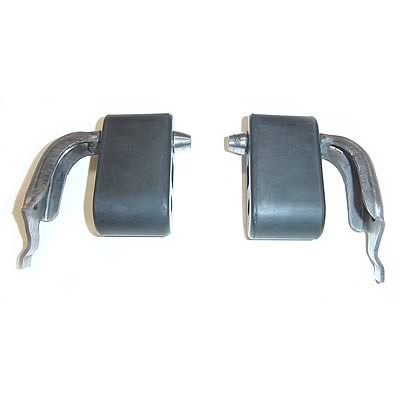 Tailpipe hanger brackets and isolators (pr), 79-93 Mustang