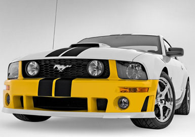 Roush Front Fascia Kit, Unpainted, 2005-2009 Mustang 4.6L