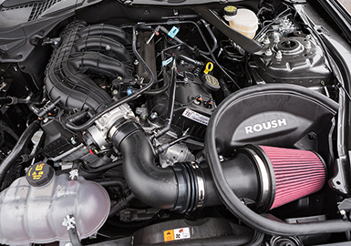 Roush V6 Cold Air Kit, 2015-17 Mustang 3.7L