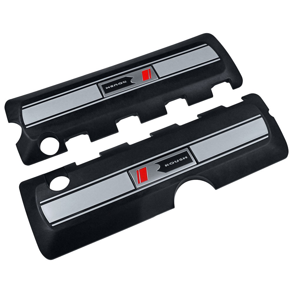 Roush Coil Cover Kit, Black, 2011-2014, 2015+ Mustang 5.0L