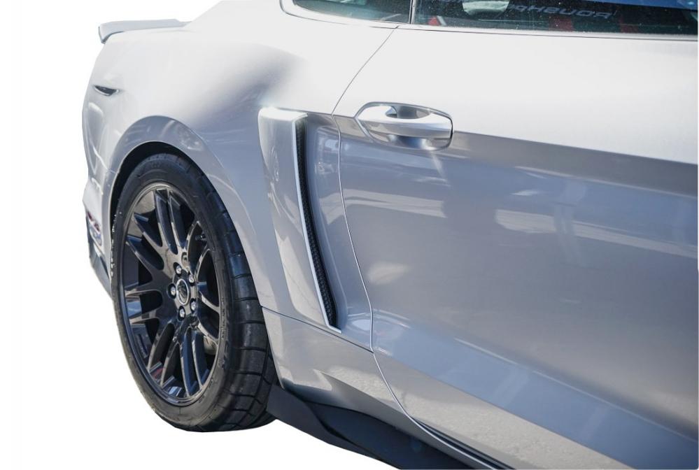 Roush Quarter Panel Side Scoops - Primed, 2015-23 Mustang 5.0L / 3.7L / 2.3L