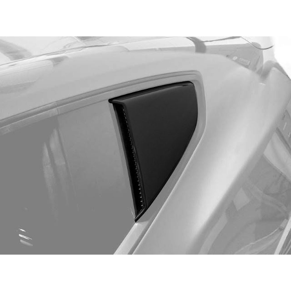 Roush Quarter Window Scoop (Painted Black), 2015+ Mustang ...