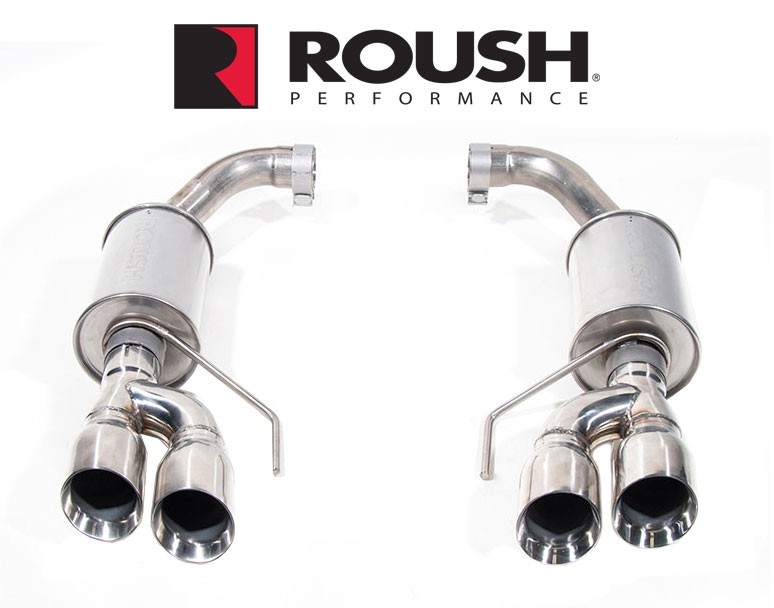 Roush Axleback Exhaust system, 2018+ Mustang GT dual tips